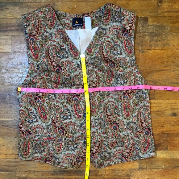 Vintage Lizsport Paisley Print Vest - Picture 6 of 6